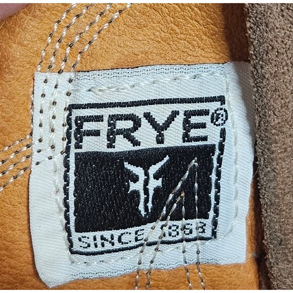 VTG Frye Tan Suede Leather Made in USA Boots, Style 3845, size 7.5 D main image 5